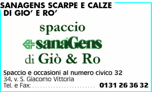 Sanagens di Giò \u0026 Rò - Via San Giacomo Della Vittoria, 34 - 15121  Alessandria (AL)